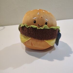New Gigglescape 5" Hamburger Plush Toy Soft Cute Stuffed Animal